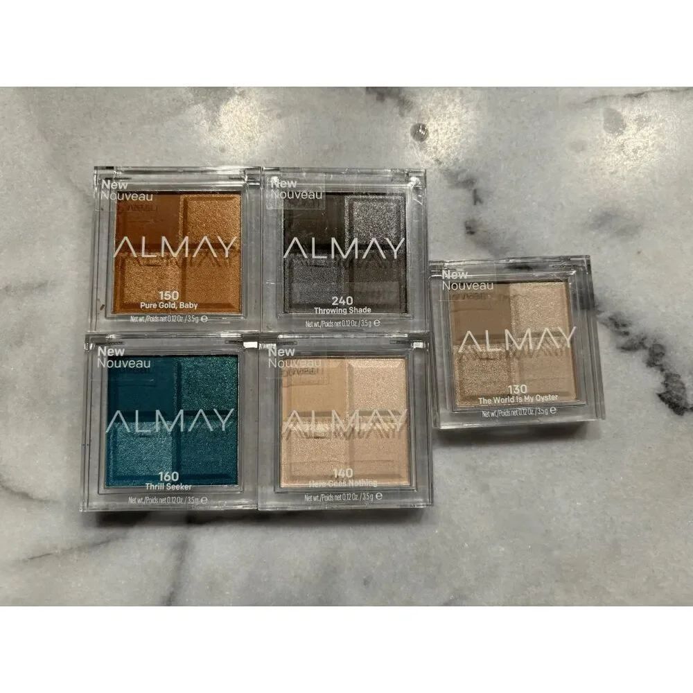 Almay Eyeshadow Quads Lot of 5